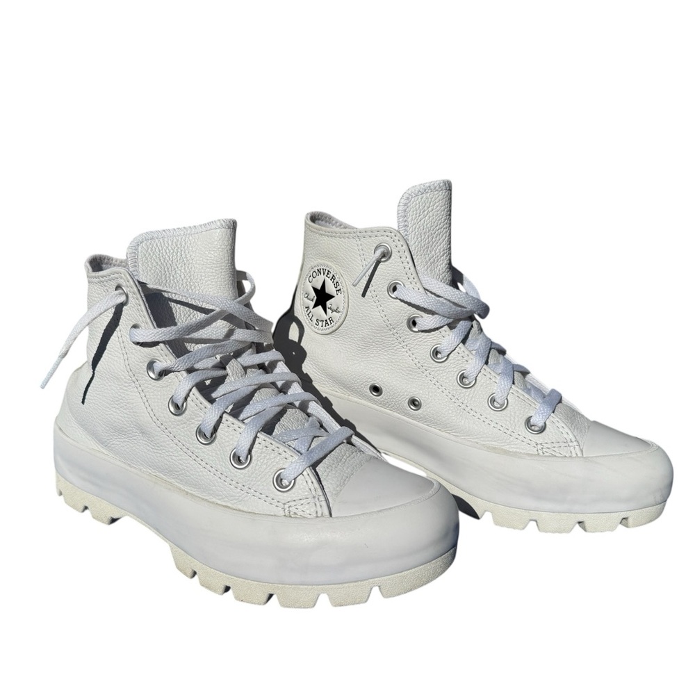 Converse Chuck Taylor All Star Lugged Leather Platform Sneakers, Women’s size 7 - Picture 3 of 10